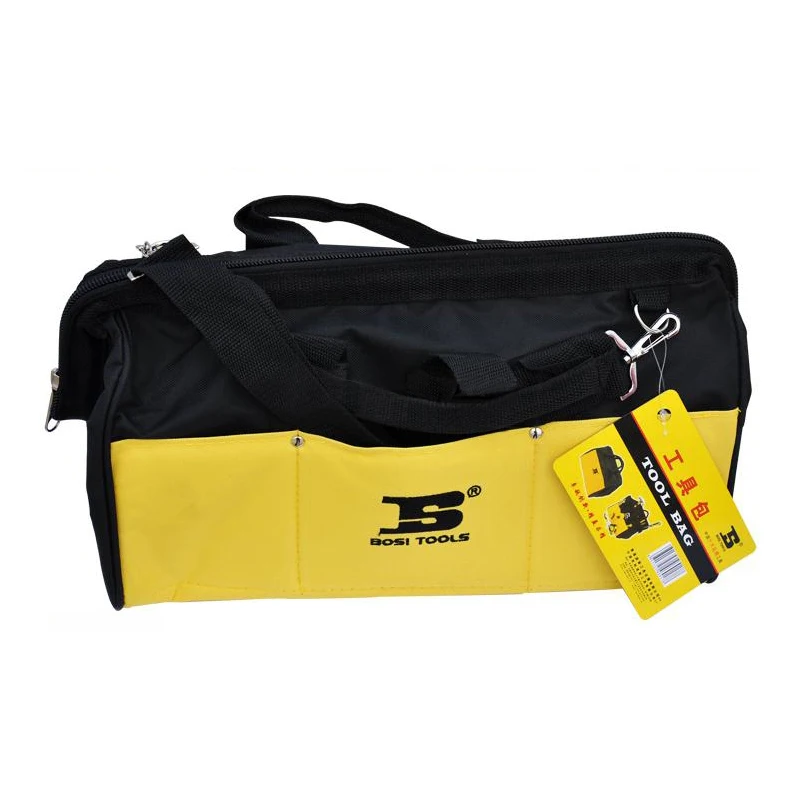 ขายส่งSIJIBOSI 16 "(400X300X250มม.) กันน้ำทนทานกระเป๋าเครื่องมือเหล็กกรอบOrganizer