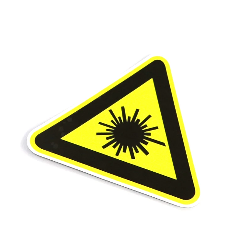 1 Pcs Warning Mark Watch Out Laser PVC Car Sticker Decal 12*10.8cm