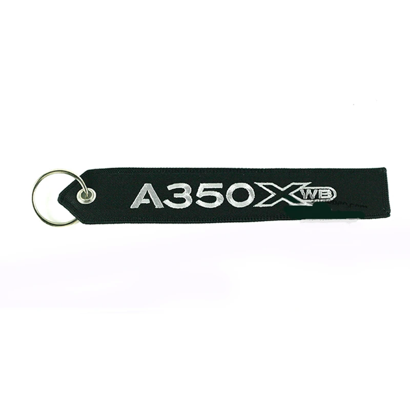 New Airbus Logo A350 XWB Embroider Key Ring Chain Travel Gift for Flight Crew Pilot Aviation Lover