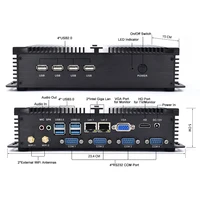 Yohirs Industrial Fanless Mini Computer Intel Core I5 3317U Celeron 1037U 2xRJ45 Lan 4xRS232 COM 8USB Rugged Micro PC Win7 XP OS 5