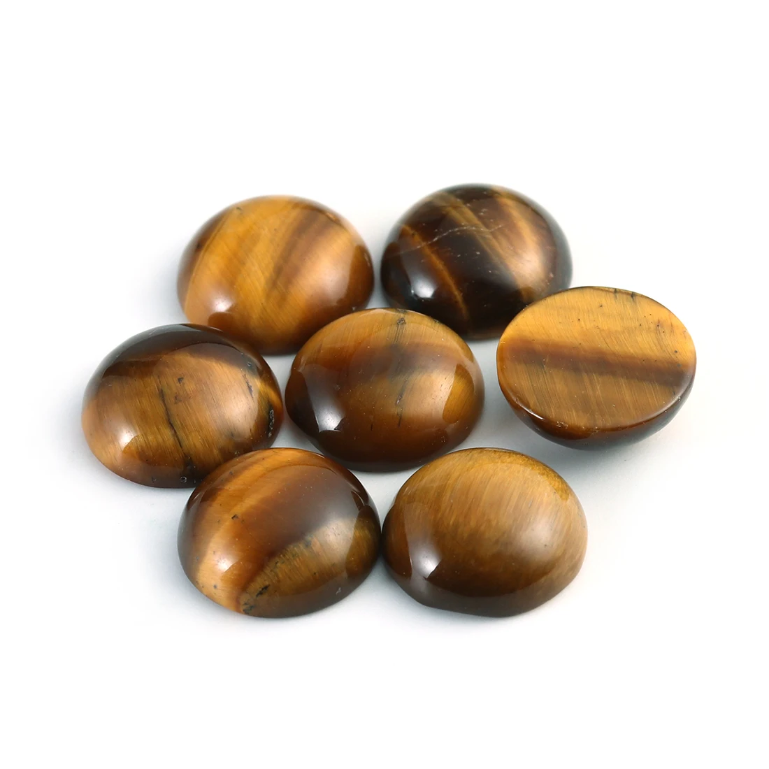 Louleur 10pcs/lot Natural Stone Cabochon 4 6 8 10 12mm 25 Patterns for DIY Ring Earring Bracelet Necklace Making Jewelry Finding