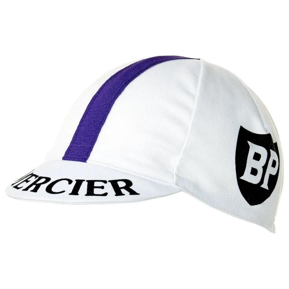 Retro MERCIER Cycling Caps White Gorra Ciclismo Bike Hat