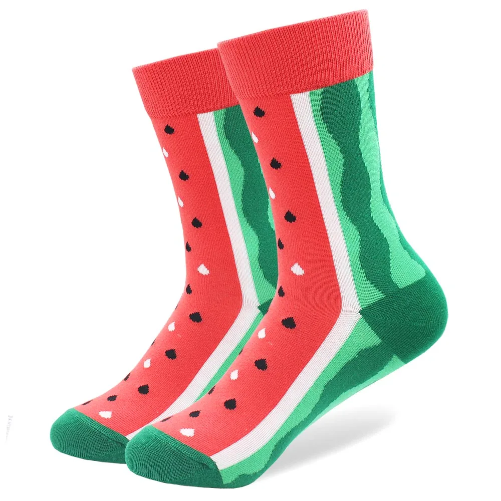 Girl's Cotton Funny Socks Women New 2023 Cute Kawaii Claus Christmas Gift Fruit Animal Happy Colored Socks