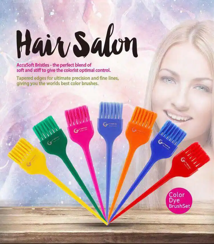 Professional 7pcs Balayage Brush Salon Hair Balayage Coloring Tool, Hair Color Brush, Hair Dye Brush