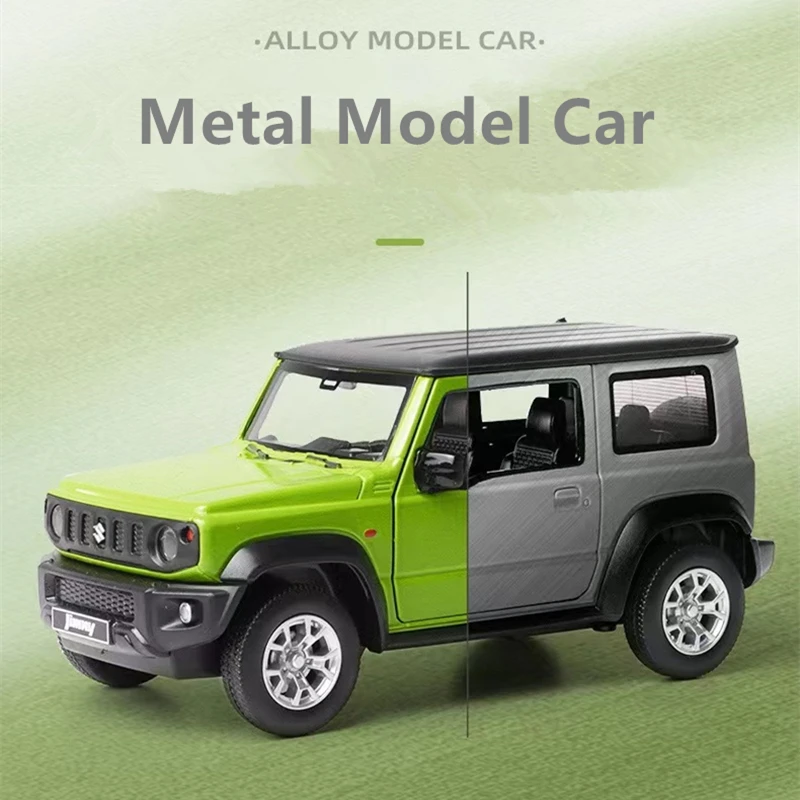 1:26 SUZUKI Jimny Alloy Car Model Diecast & Toy Metal Off-Road Vehicle Car Model Simulation Sound Light Collection Kids Toy Gift