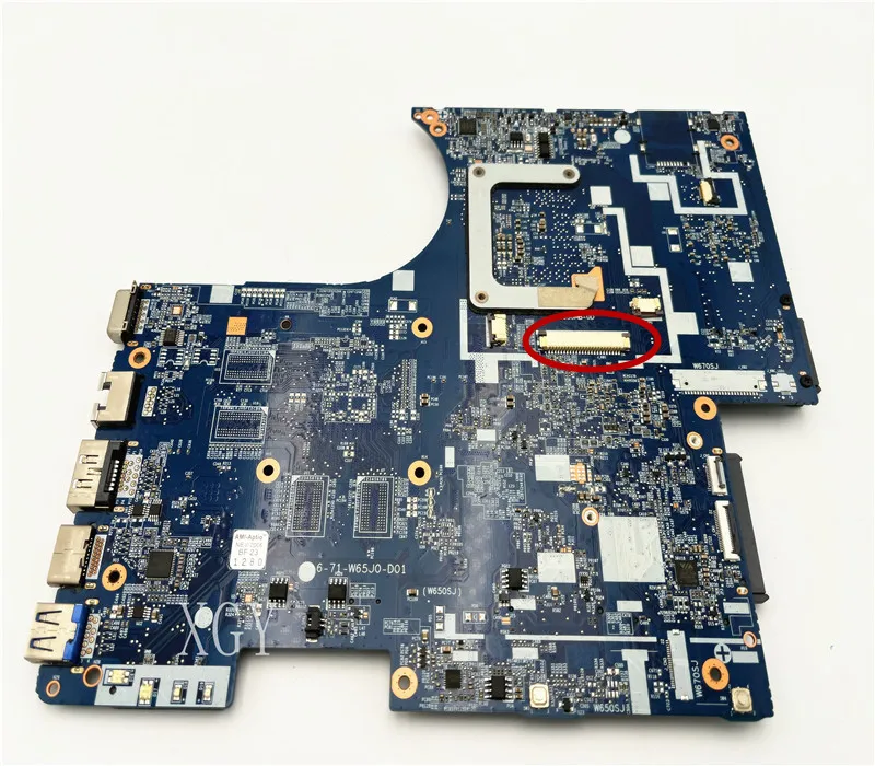 Original For Clevo W65J0 W650SJ K650D Laptop Motherboard 6-71-W65J0-D01 6-77-W650SZ0U-D0 100% Test Ok