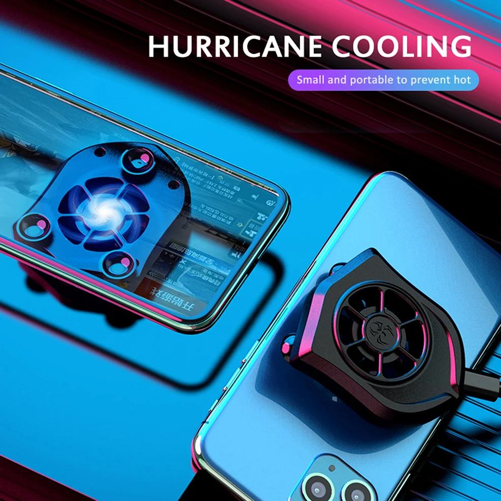 Portable Cooling Fan Game Mobile Phone Cooler USB Powered Cell Phone Radiator Sucker Cooling Tool For IPhone Samsung Xiaomi LG