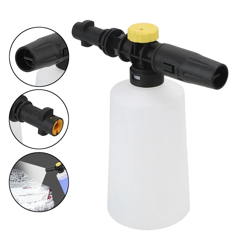 Snow Foam Lance For Karcher K2 - K7 High Pressure Foam Gun Cannon All Plastic Portable Foamer Nozzle Car Washer Soap Sprayer