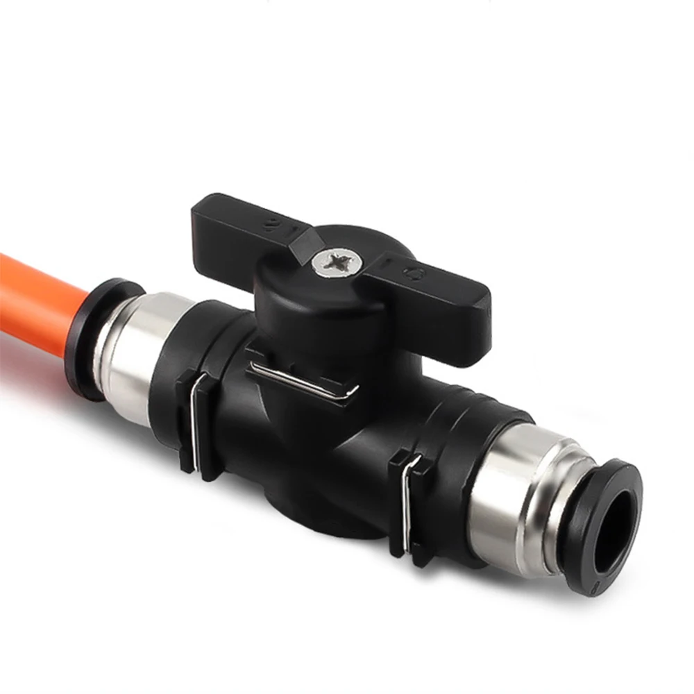 BUC 4 6 8 10 12mm pneumatic quick connector PU hose connector manual valve steering switch manual ball valve
