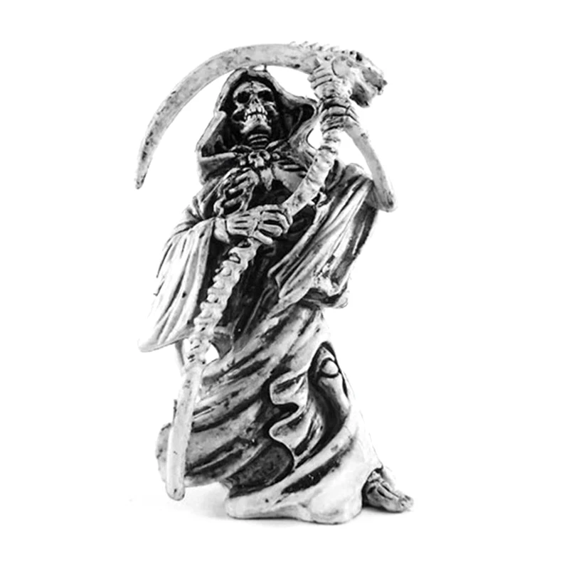 Gothic Death Skull Key Chain Gadget For Men Vintage Rubber Motor Devil Skeleton Keychain On Bag Car Jewelry Halloween Party Gift