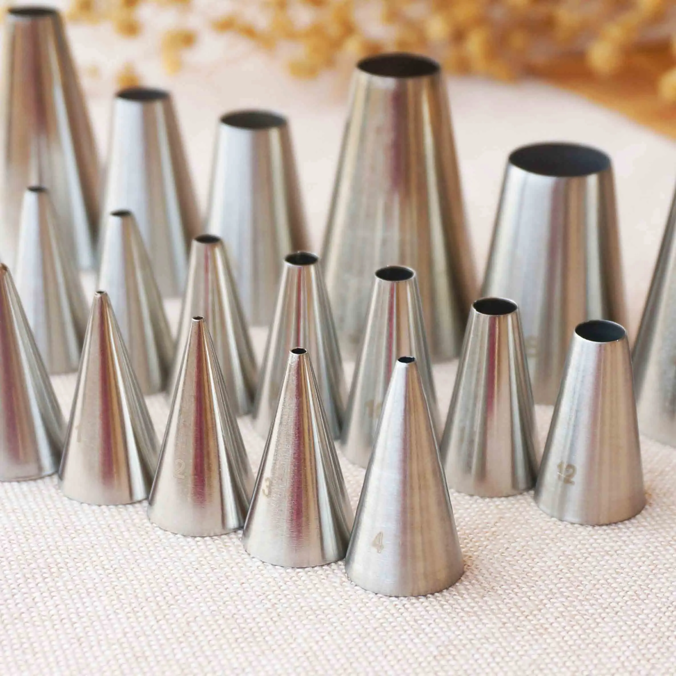 #5 Piping Nozzles Pastry Icing Tips Fondant Cup Cake Chocolate Baking Decorating Tools #5 Round Nozzle Stainless Steel