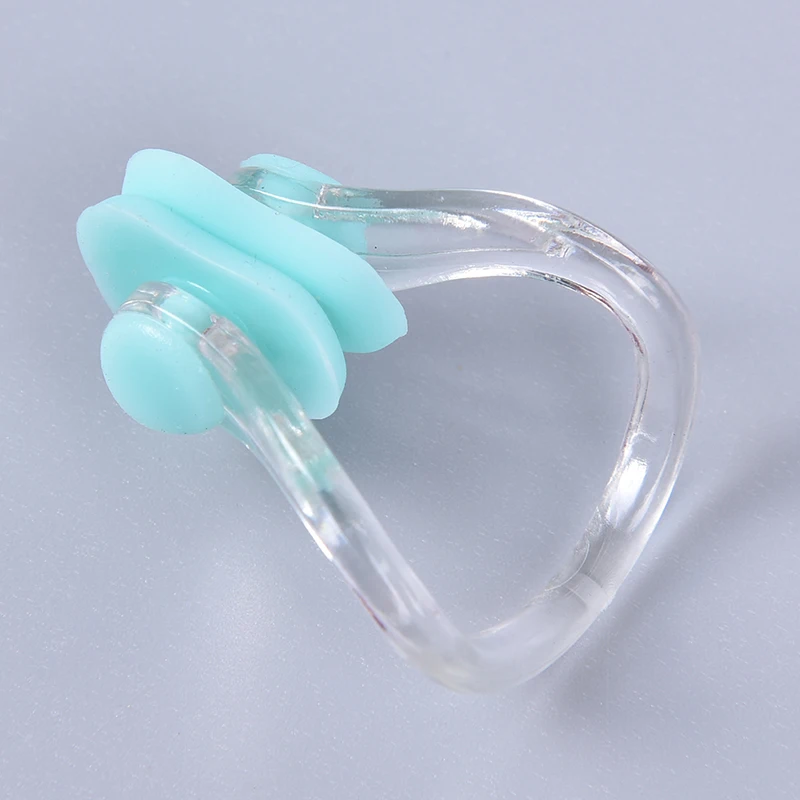 10 pz/lotto Clip per naso da nuoto in Silicone morbido riutilizzabile confortevole Clip per naso da nuoto per immersioni subacquee colore casuale