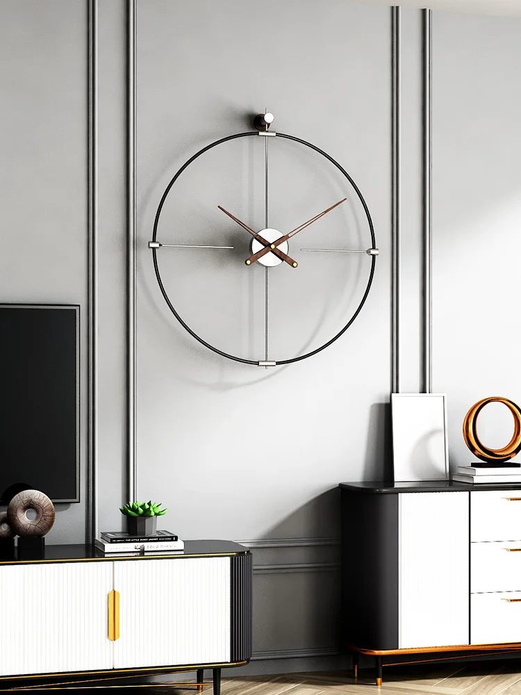 

Spanish Minimalist Art Clock Wall Clock Living Room Home Affordable Luxury Fashion Clock Nordic Minimalist Wall Hanging