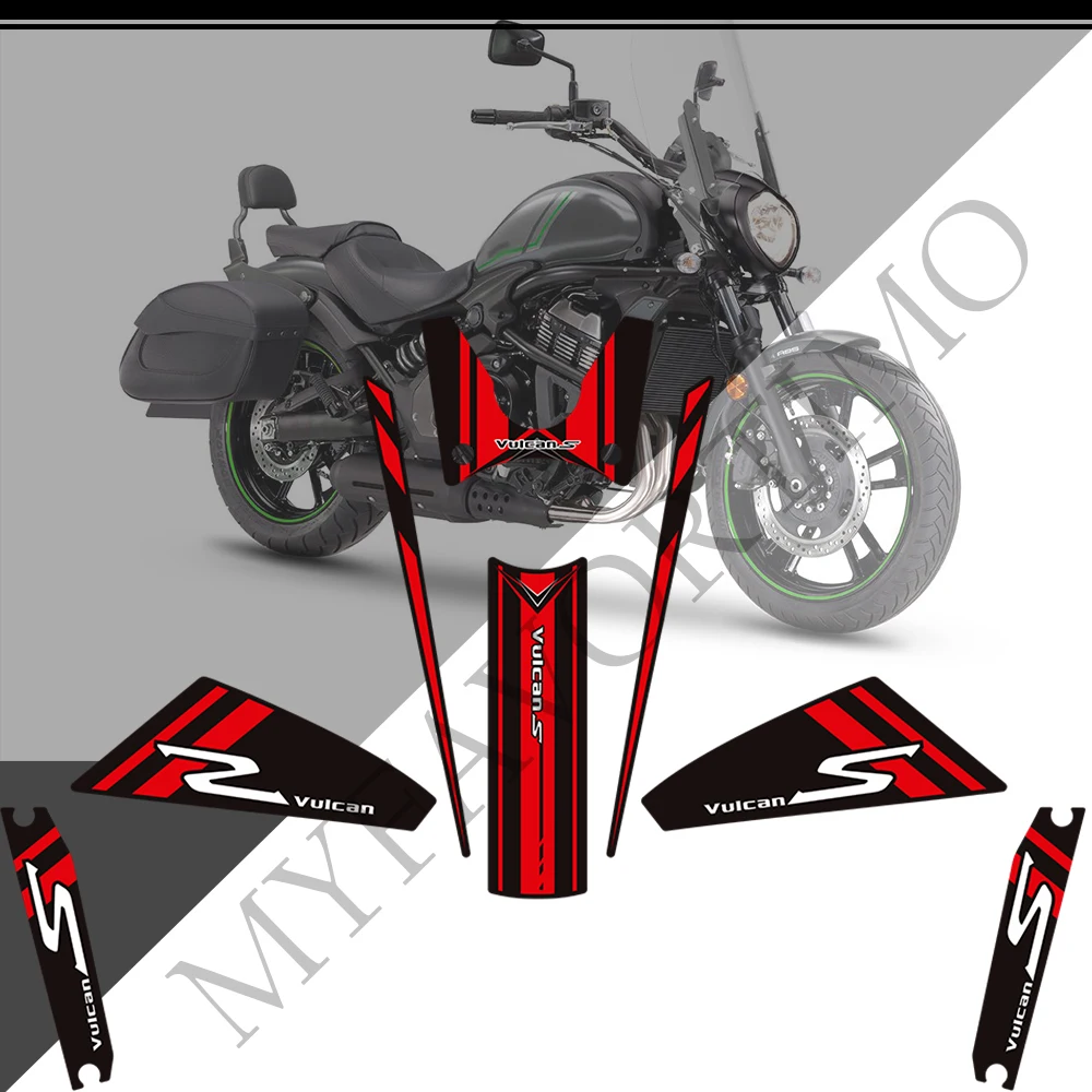 Tank Pad Stickers Decals Motorcycle Oil Gas Fuel Protector Fairing Fender Windshield For Kawasaki VULCAN S 650 VN650