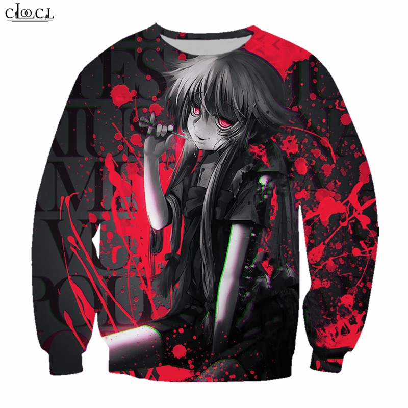 Anime Future Diary T Shirt Men Mirai Nikki Cartoon Hoodies Cosplay Costume Sweatshirt Men Women Tops T365