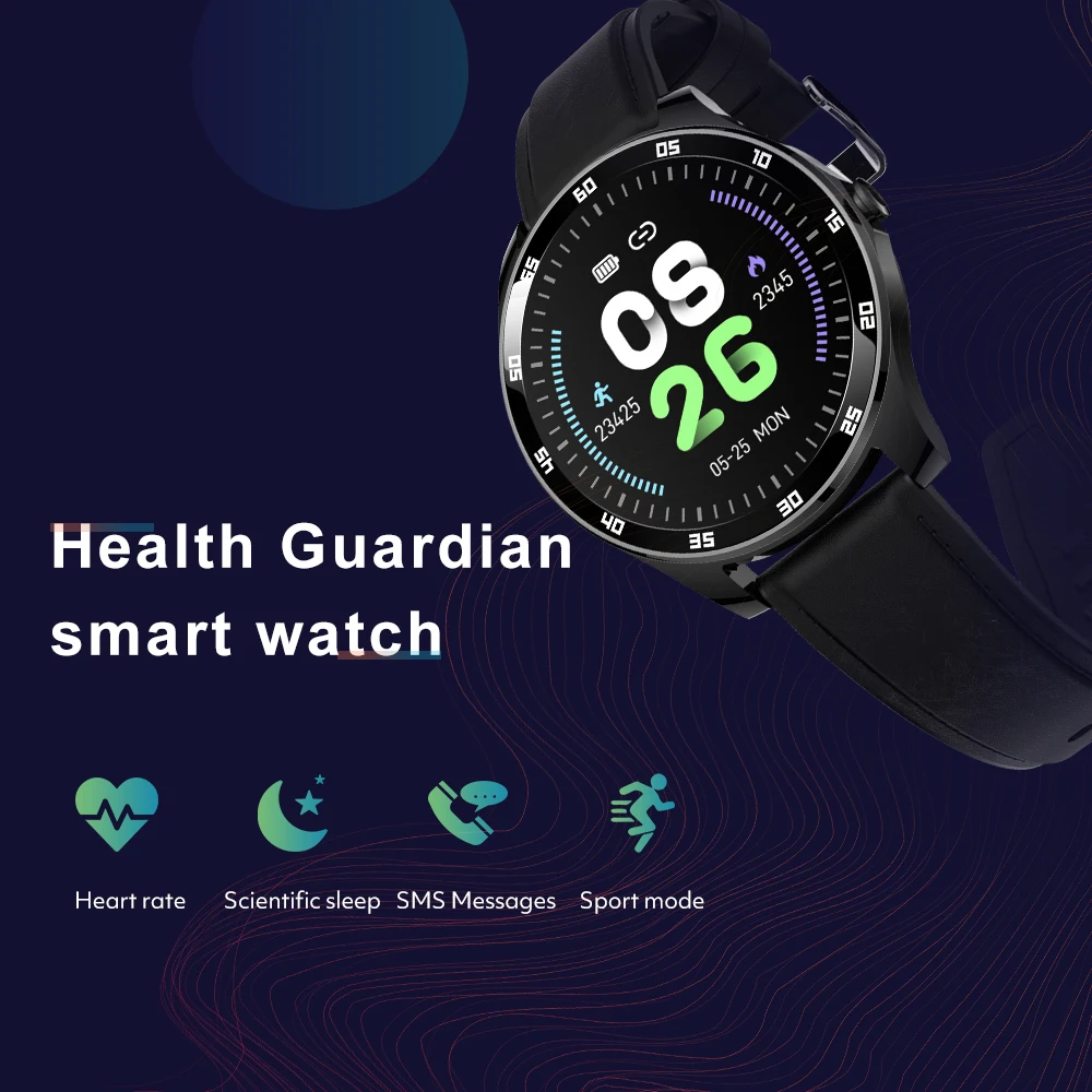 Rogbid Smartwatch GT ใหม่2021 Touch สมาร์ทนาฬิกาผู้ชายกันน้ำโลหะกรอบ Sleep Fitness Tracker นาฬิกาสำหรับ Android IOS