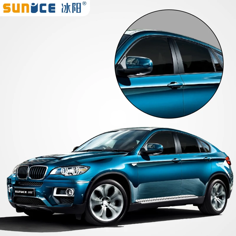 Sunice 100cmx6m 4mil/0.1mm 15%VLT Black Window Film Auto House Commercial UV Insulation Window glass Tint Film Car Accesorios