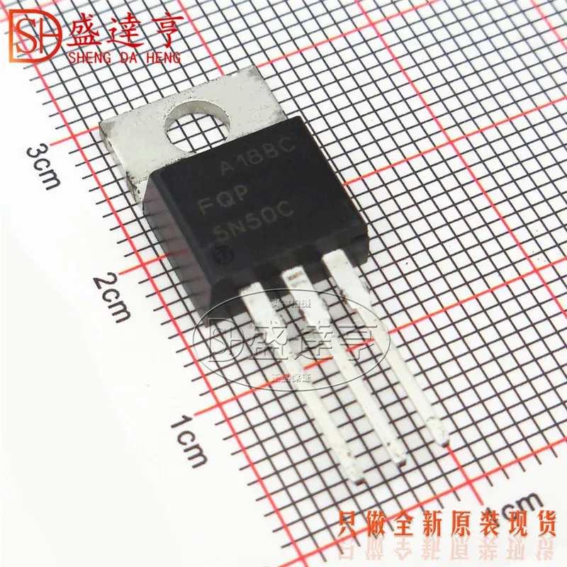 10Pcs/Lot FQP5N50C 5A 500V TO220 DIP MOSFET Transistor  NEW Original In Stock