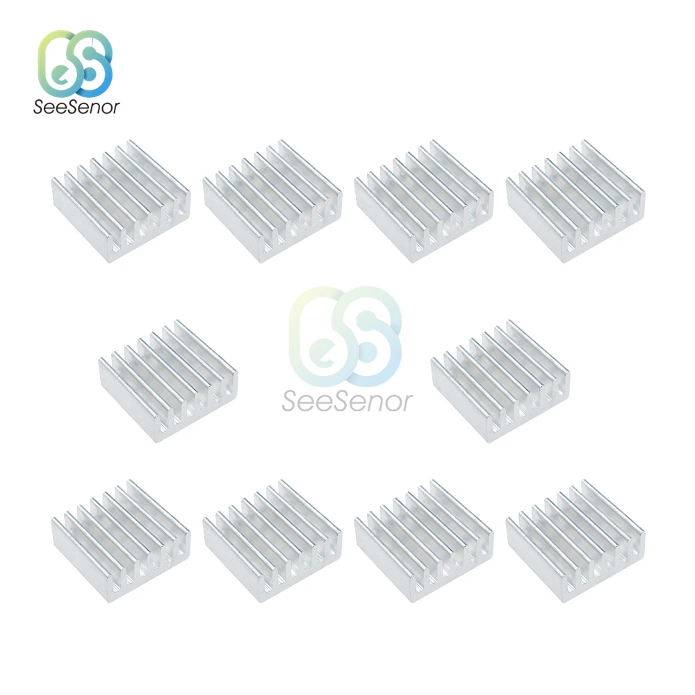Adhesive Aluminum Heatsink Radiator Heat Sink Cooling Pads For Electronic Chip IC 3D printer Raspberry PI