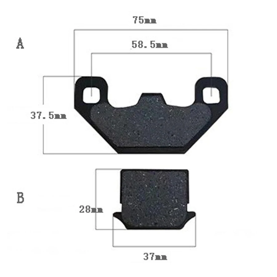 A894 Motorcycle ATV Disc Brake Pads Set For Suzuki AG100 AH RB50 RM80 Electric Vehicle Assembly Brake Pads Scooter