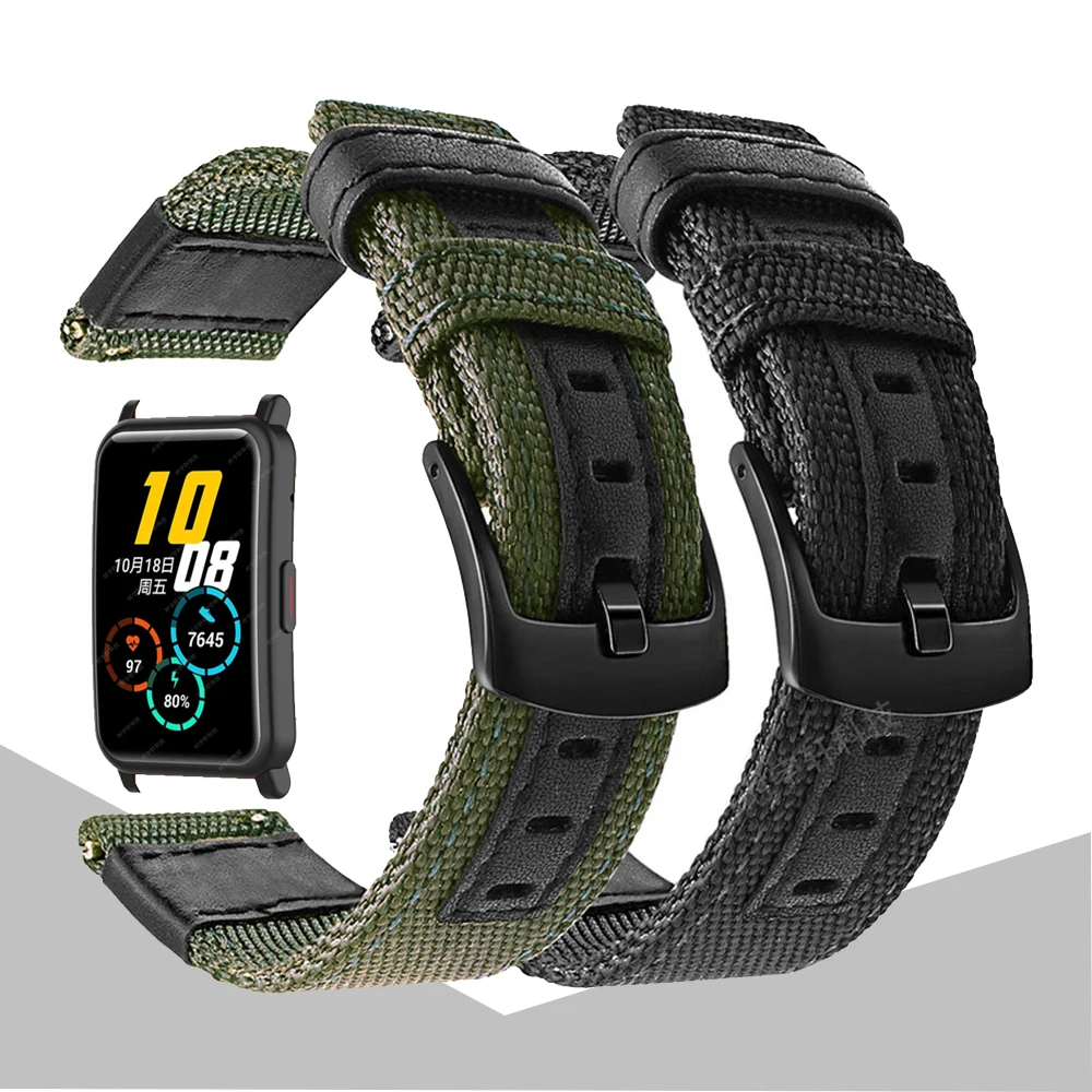 For Honor Watch GS Pro/ES Smartwatch Band 20mm 22mm Nylon Watchband Strap for Honor Magic 2 42mm 46mm/GS 3/Watch 4 Pro Correas