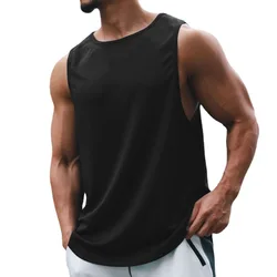 Summer Quick Dry Gym Clothing Mesh Sport Tank Top Men Bodybuilding Sleeveless T Shirt Mens Fitness Stringer Tanktop Running Vest