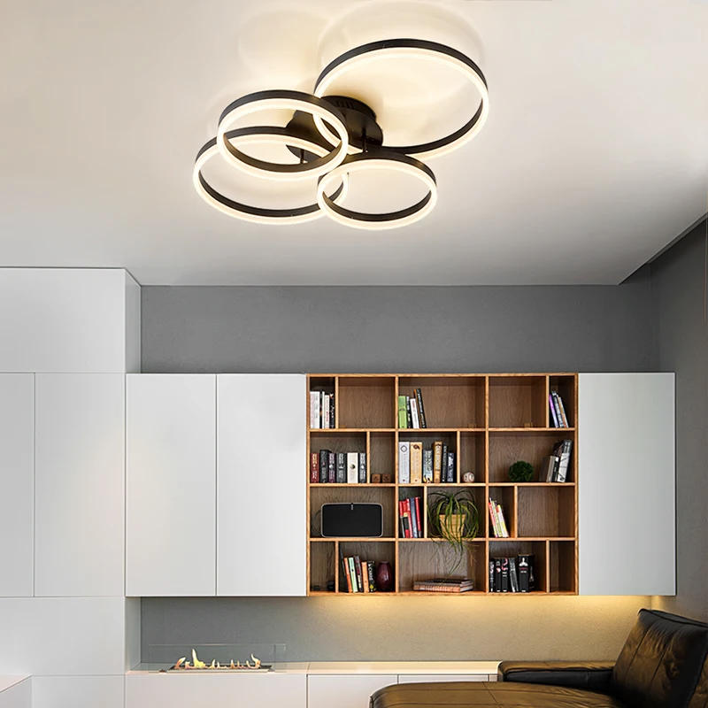 

Nordic Personality Led Chandeliers Simple Modern Ceiling Decoration Lamps Household Round Living Room Bedroom New Lighting Light