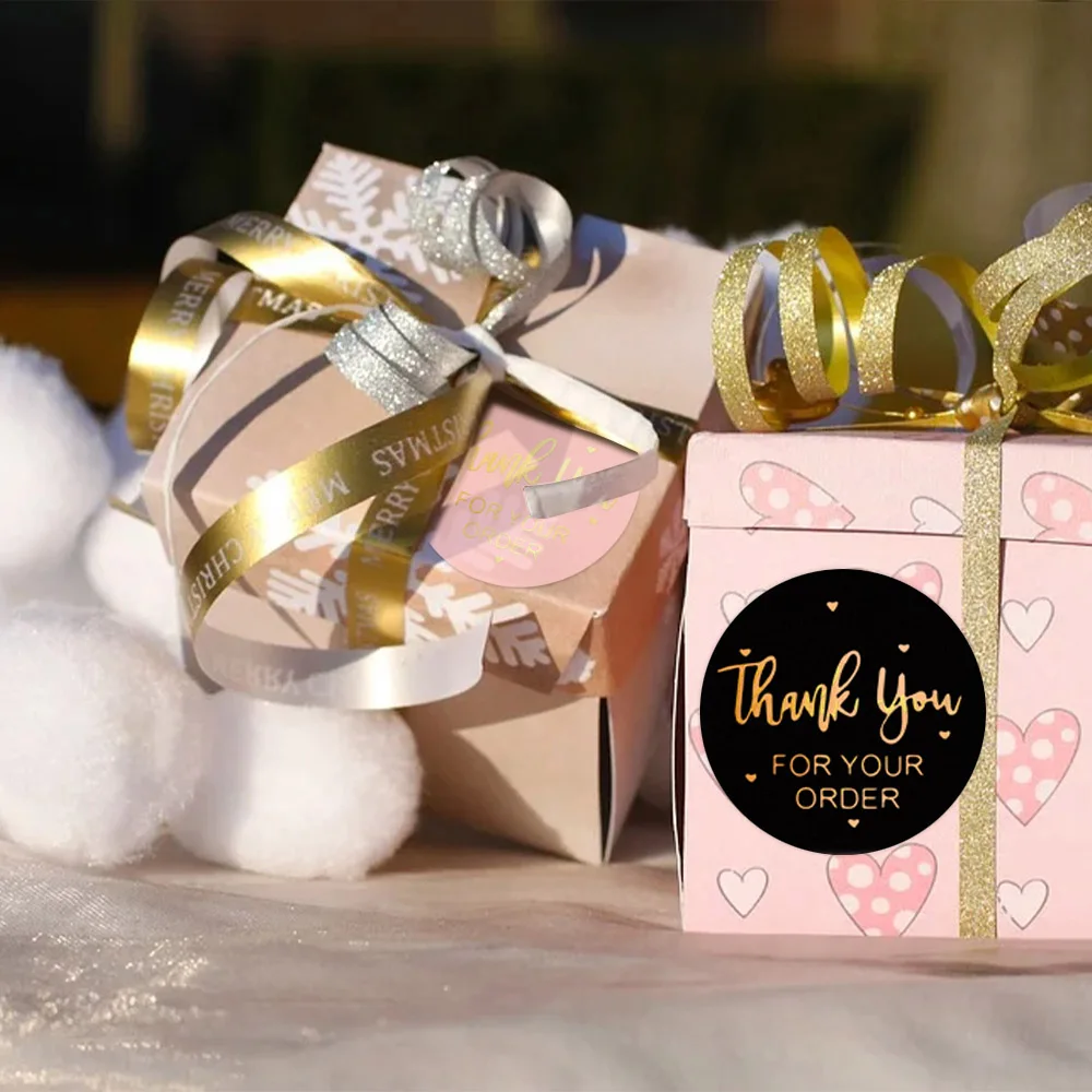 500pc Thank You for Your Order Stickers for Kids Gold Seal Label You've Got Great Taste Stationery Sticker Pretty Things Inside