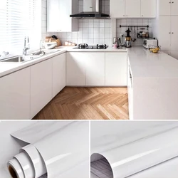Wokhome Solid Color Pearly Vinyl Wallpaper Self Adhesive Waterproof Oil Proof Sticker Furniture Renovation Stickers Kitchen