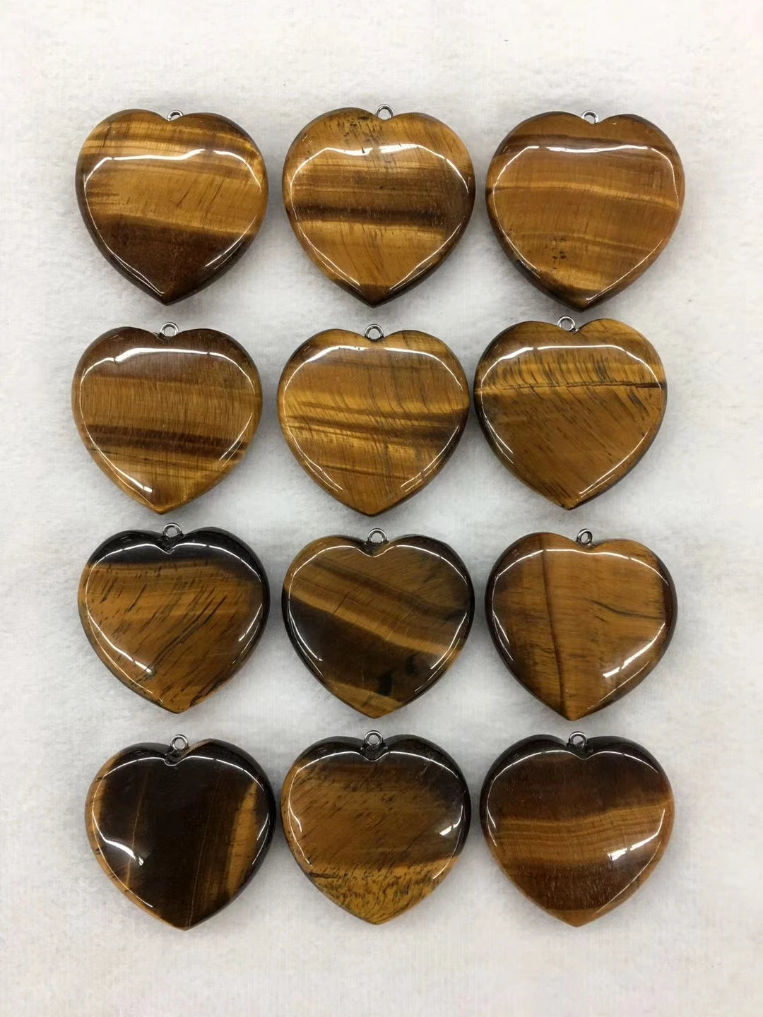 

Wholesale 5pcs/pack Natural Golden Tiger Eye Bead Pendant,40mm Hearts Gem Stone Pendants Stone Jewelry