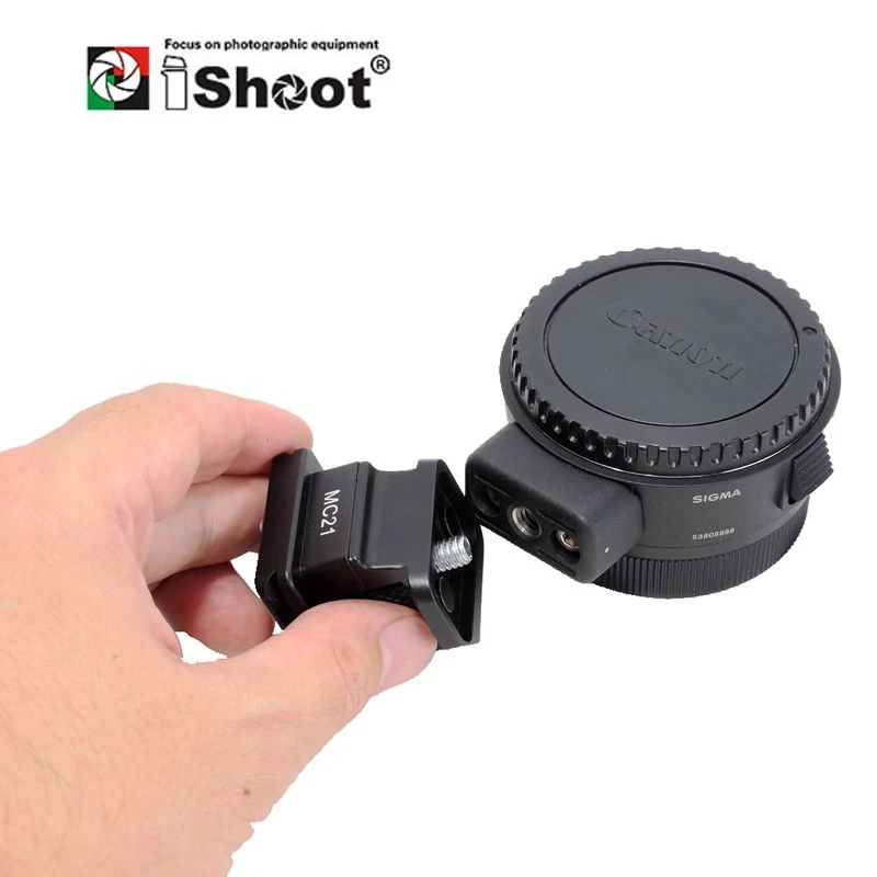 

Ошейник для объектива iShoot для Sigma MC-21/EF-L, кольцо для крепления штатива, нижняя пластина Arca Swiss «Ласточкин хвост», быстросъемная фотокамера