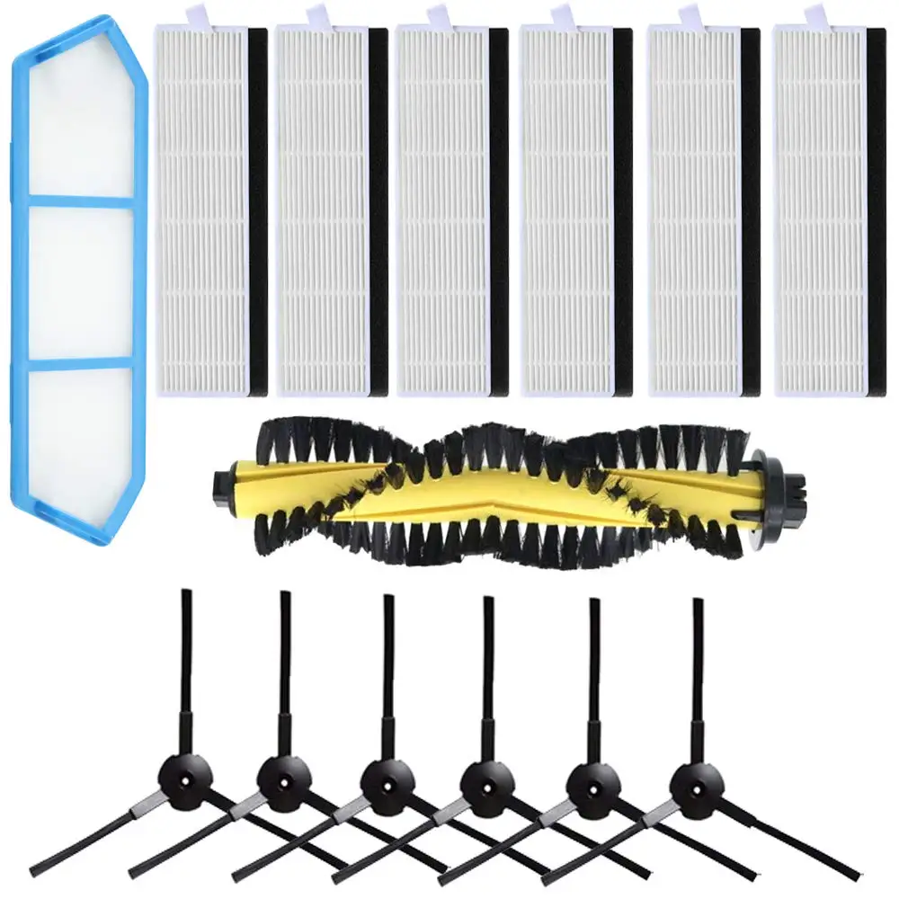 Spazzola a rullo principale per aspirapolvere spazzole laterali con filtro Hepa per AMIBOT SPIRIT H2O /SPIRIT X430 parti per aspirapolvere Robot