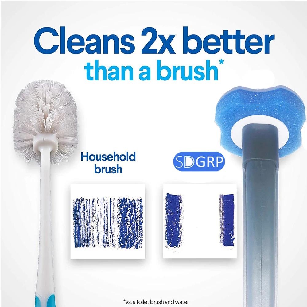 Disposable Toilet Brush Without Dead Angle Cleaning Toilet Brush  Household Long Handle Cleaner Tool Bathroom Accessories