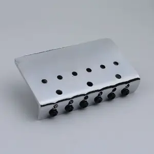 Wilkinson-Wof01 Fixed Electric Guitar Strings, Thru Bridge, Tailpiece Steel, Spacing, Silver, Gold, 10.5mm 8 Main Sales Bridge Guitar Wilkinson - №8