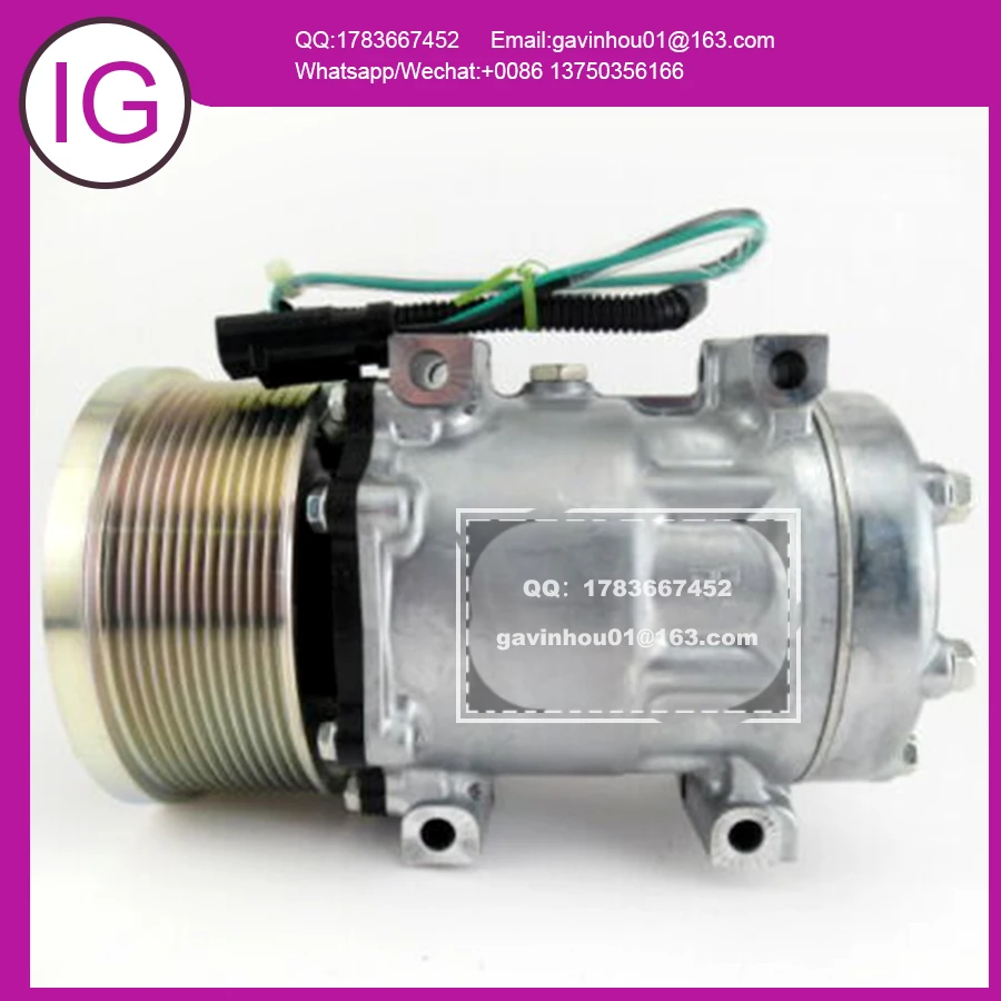 For Free Shipping Auto AC Compressor 12pk for Caterpillar 538GF 558LL 320D2FMGF SD7H15-6095 SD7H156095 3729295 372-9295