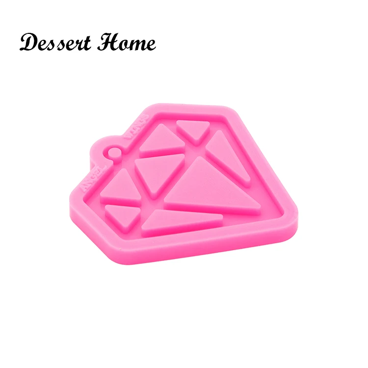 DY0698 Bright DIAMOND Resin Craft for Keychain, Silicone Molds, DIY Epoxy Jewellery Making, Sculpture Molding Casting