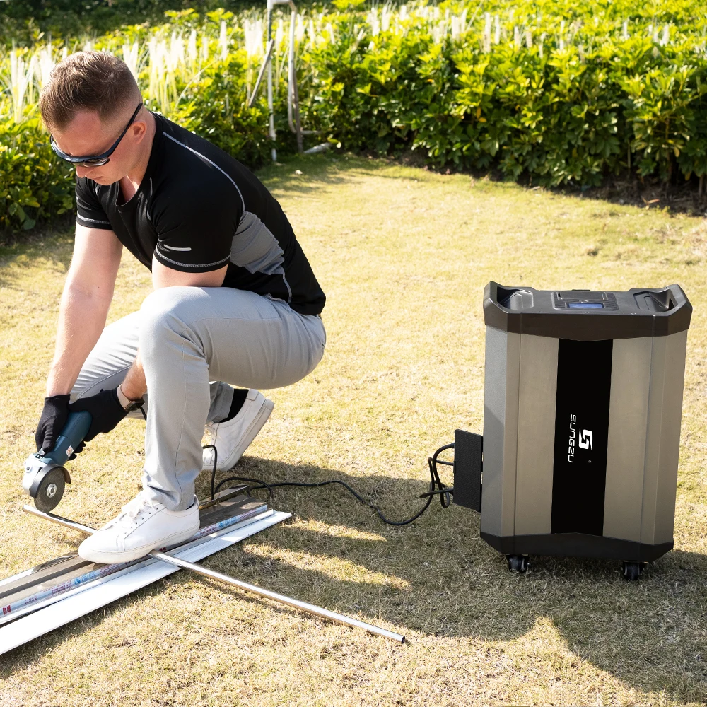 2021 innovative blau carbon lifepo4 5kw solar power system solar generator 6000w für notfall oder auto jump