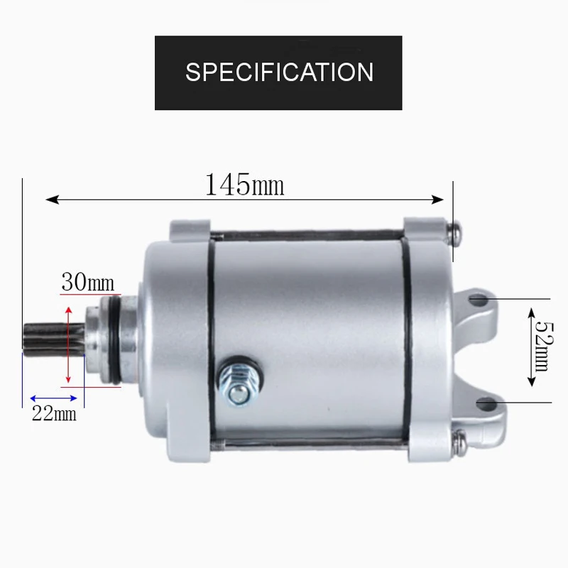 9T/11T Motorcyle Electric Starting Motor For CG125 CG150 CG200 CG250 XM200GY SKUA150 XY200GY Two/Three Wheelers Electrical Parts