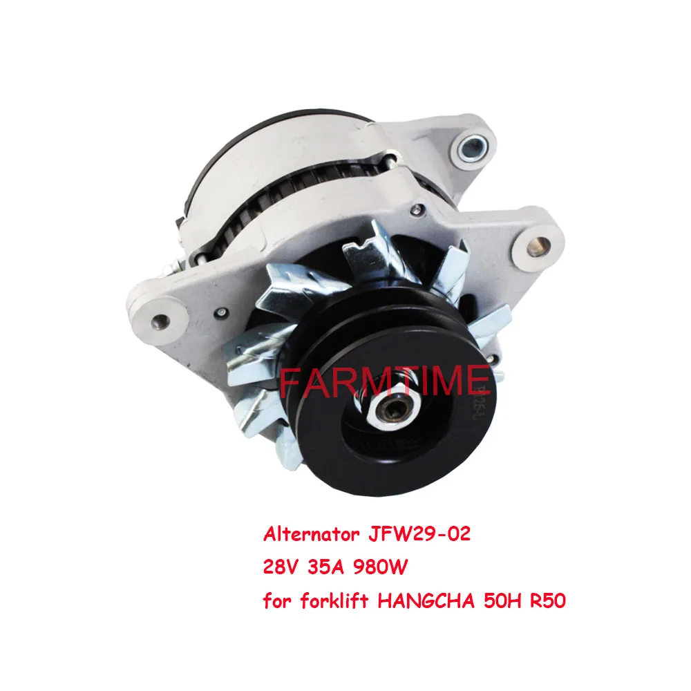 Alternator JFW29-02 28V 35A 980W for YTO4108 for forklift HANGCHA 50H R50