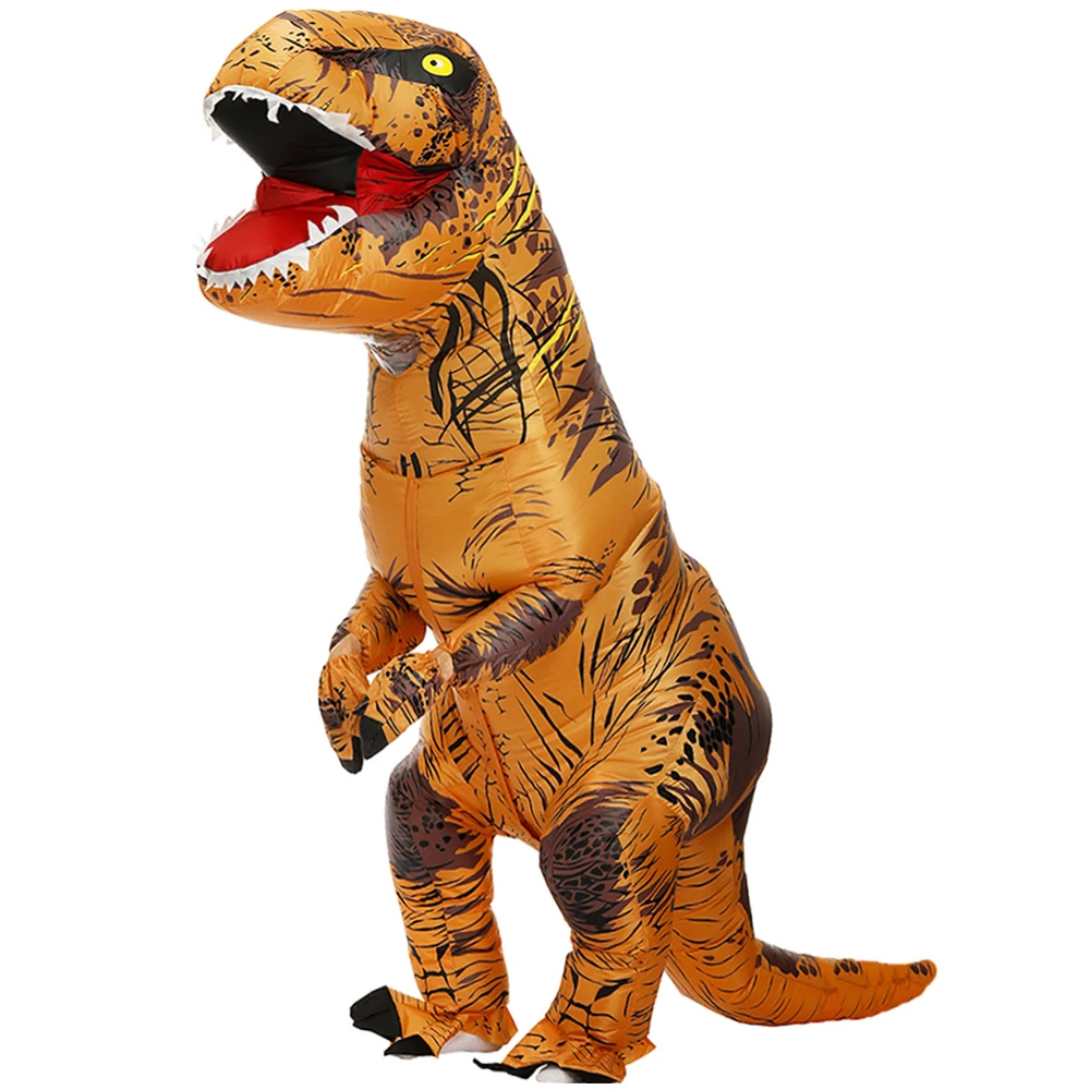 Inflatable Dinosaur Costume T-REX Halloween Cosplay Carnival Christmas Costumes For Women Men Blowup Mascot Party Fancy Dress