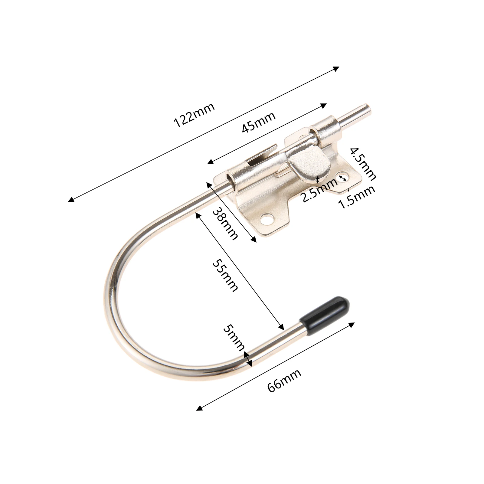 1pc 122mm Hook 4 Holes Tail Single Metal Hanger Multi-Purpose Garage Storage Outdoor Garden Heavy Duty Holder Home Organizer