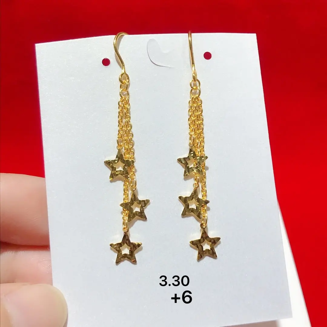 HX 24K Pure Gold Earring Real AU 999 Solid Gold Earrings Nice 3D Rose Upscale Trendy Classic  Fine Jewelry Hot Sell New 2023