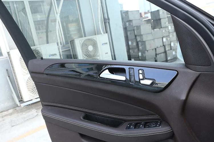 For Mercedes benz ML GLE GL Class GLS 320 400 Car Styling ABS Carbon Fiber Interior Door Decoration Panel Cover Trim Accessories