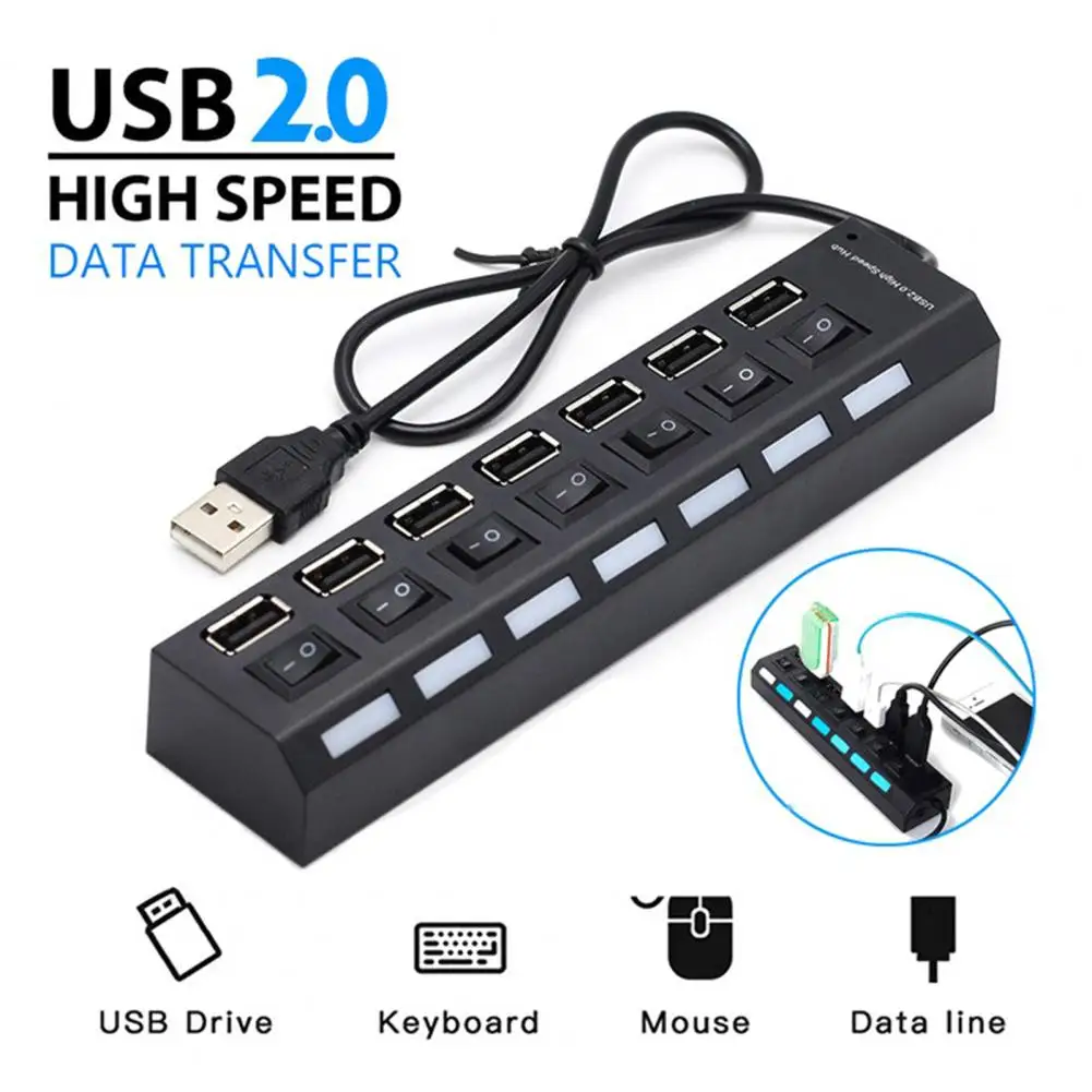 USB Hub Adapter  High Performance   Hub Docking Station Keyboard/Mouse/U Disk USB Hub Adapter