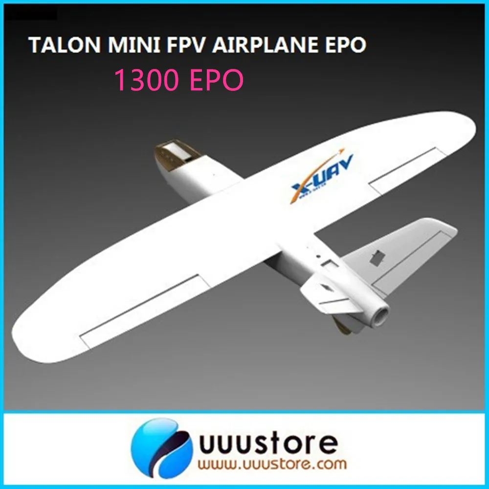 X-uav Mini Talon EPO 1300mm Wingspan V-tail UAV White air FPV RC Model Radio Remote Control fpv Airplane Aircraft Kit