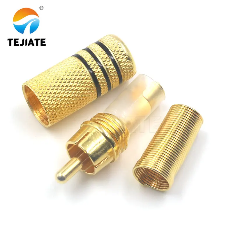 1 Pcs Lotus Femminile Spina Rca di Loto Presa Femmina di Saldatura Tipo di Amplificatore Audio Placcato Oro Rosso/Nero