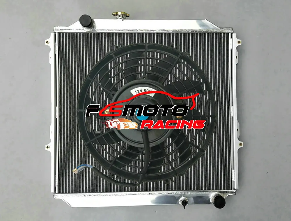 For Toyota Land Cruiser Prado KZJ90/KZJ95/KDJ90/KDJ95 & Hilux Surf KDN185 4Runner KZN185 3.0 TD 96-02 Aluminum Radiator + Fan