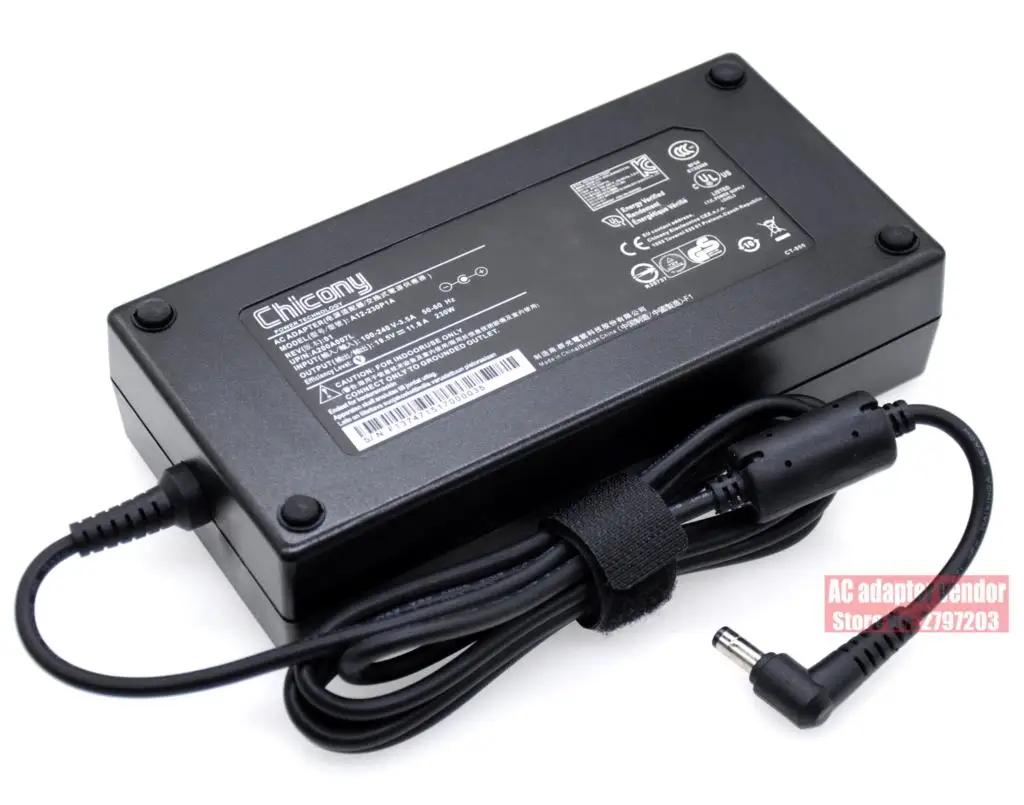 Imagem -04 - Genuine A12230p1a 19.5v 11.8a 230w Adaptador de Carregador de Energia Chicony Adp-230eb t A17-230p1a para Clevo P671hs-g Zx8-cr5s1 Adaptador ac