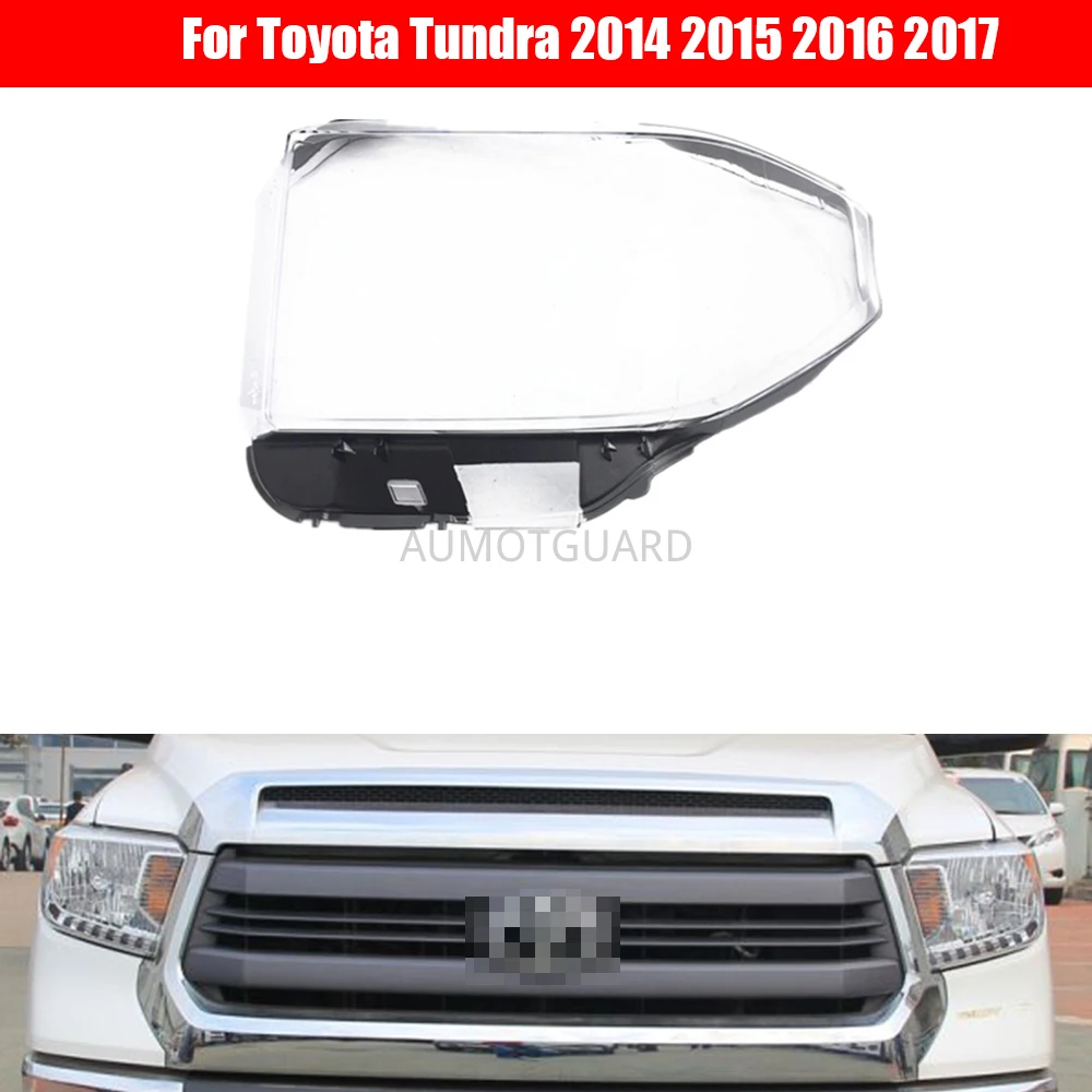 

Car Headlight Lens For Toyota Tundra 2014 2015 2016 2017 Headlamp Cover Replacement Auto Shell