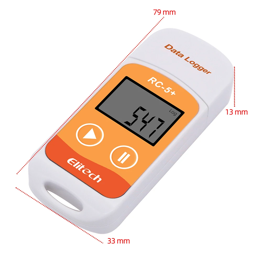 RC-5+ Temperature Data Logger PDF Report  USB Data Recorder Temp Datalogger Upgrade for Refrigeration Cold Chain Transport Labs